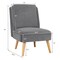Velvet Accent Chair with Rubber Wood Legs and Ergonomic Backrest Perfect for Any Room